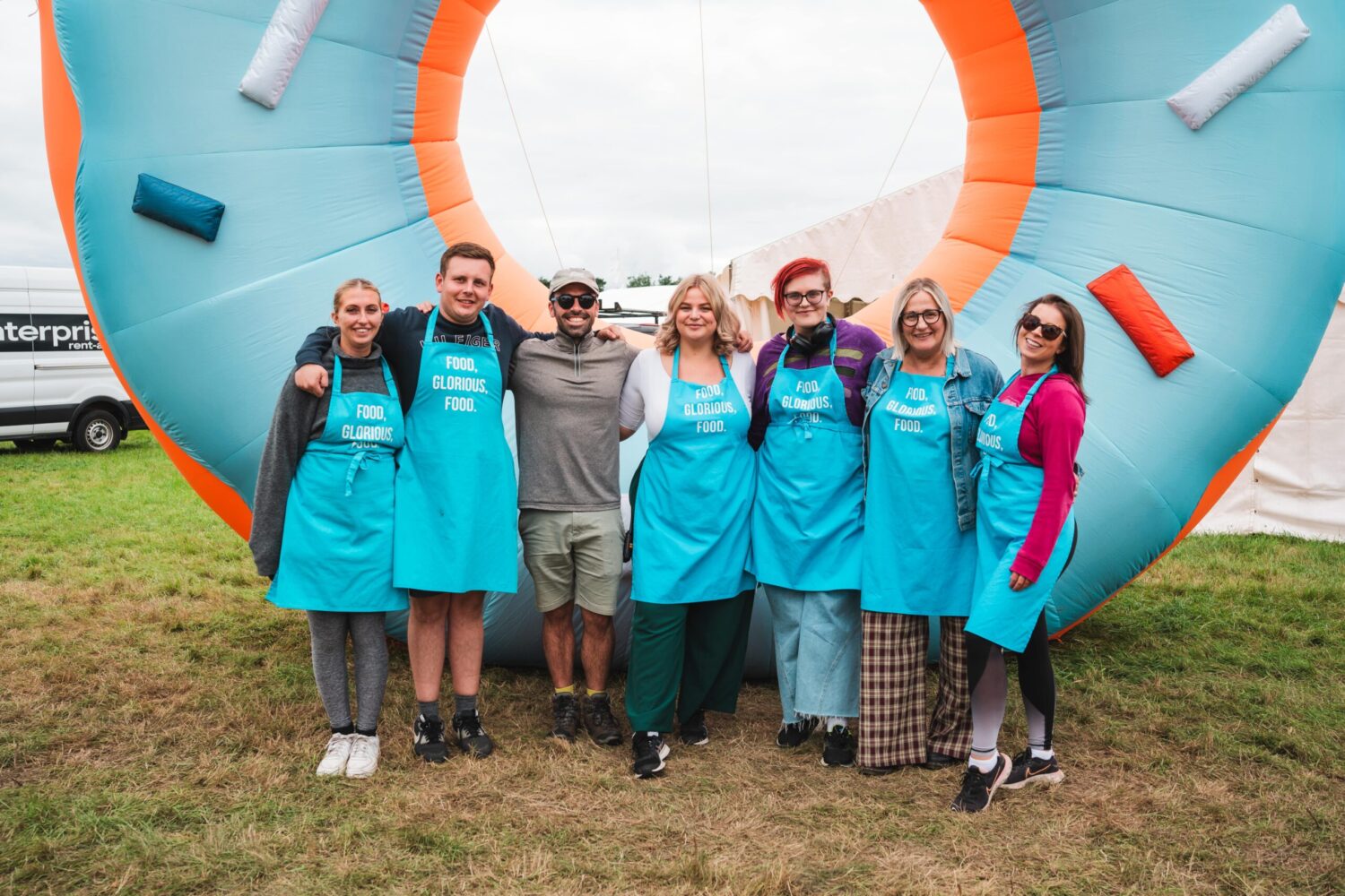 The North Leeds Food Festival staff who will welcome you when you arrive at the event!