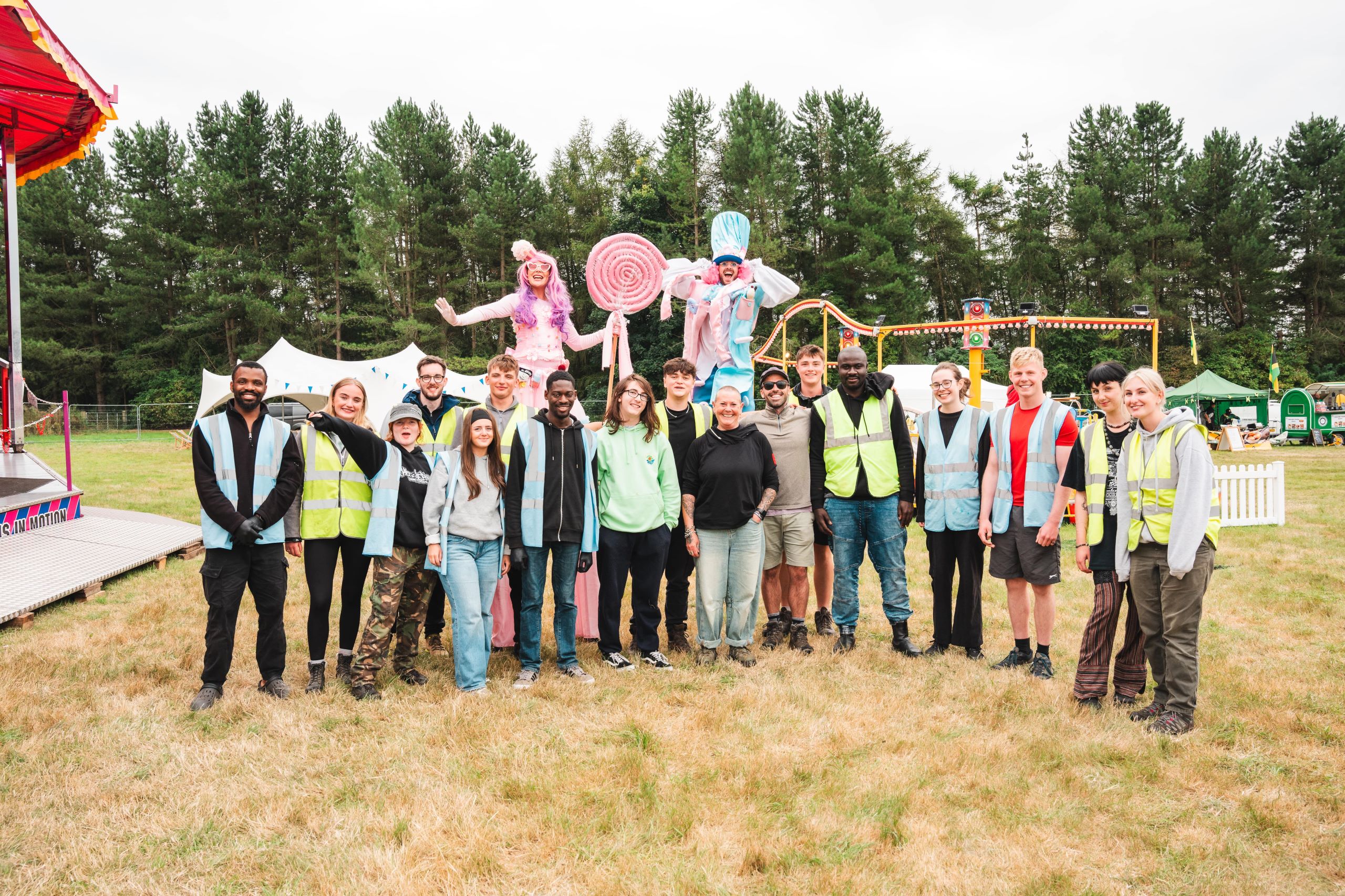 The North Leeds Food Festival 2025 - an image of one of last year's stewarding teams