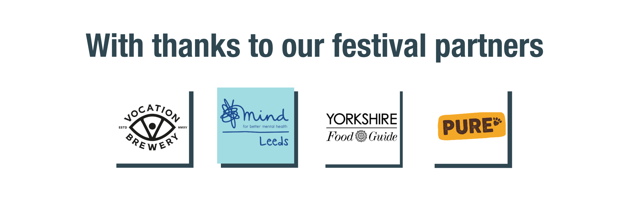 With thanks to our festival partners
